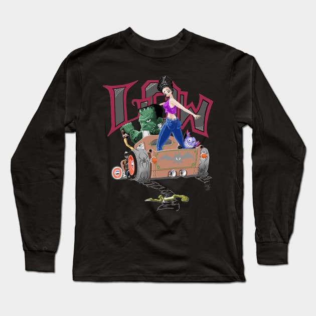 MONSTERS FAM Long Sleeve T-Shirt by Rob's Tee's